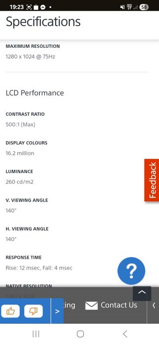 Monitor LCD SONY SDM-S71  używany sprawny 17' 17cali