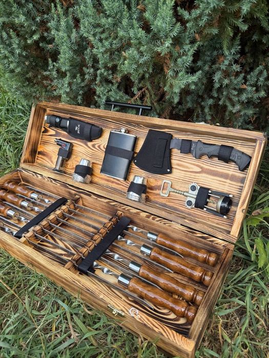 8 шампуров 3 мм для шашлыка на подарок мужчине мужу на день рождени