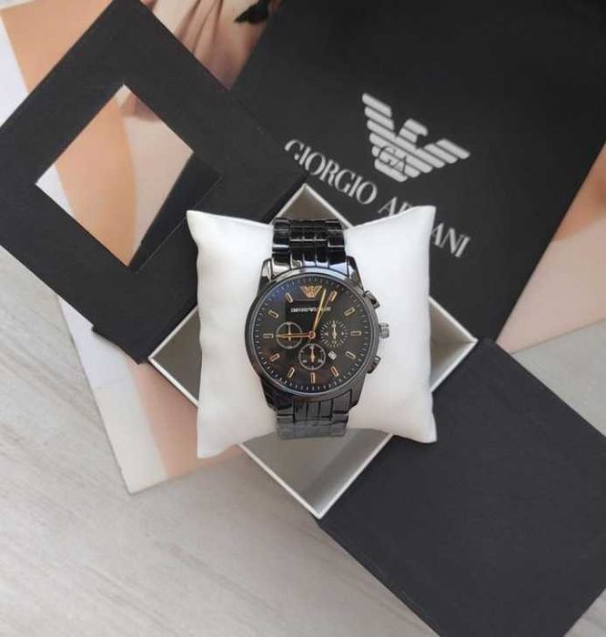 Часи Emporio Armani Black чоловічі нові
