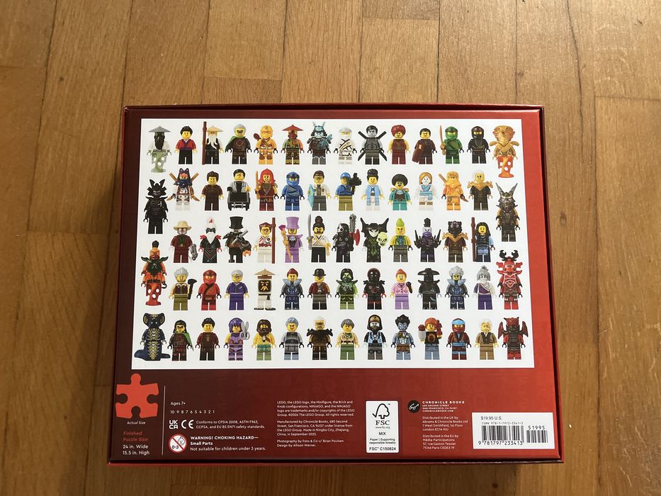 Puzzle lego ninjago 500 pecas