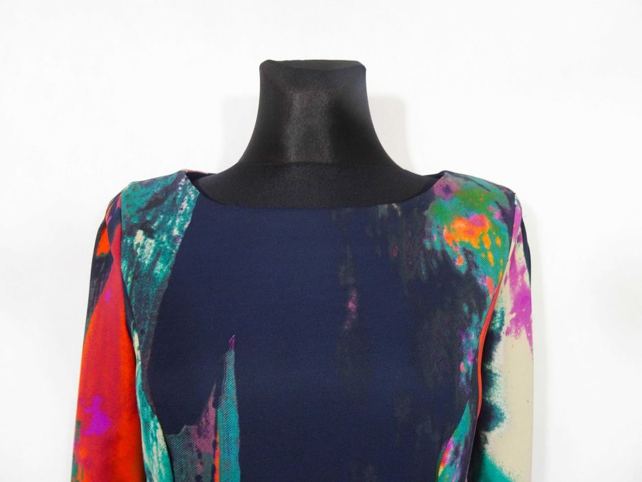 Sukienka granatowa do biura Pretty One 38 koszt 529 zł