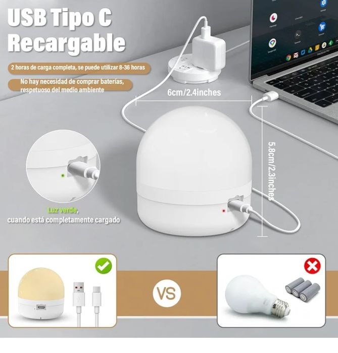 PULSKY 2szt. Żarówki LED USB-C