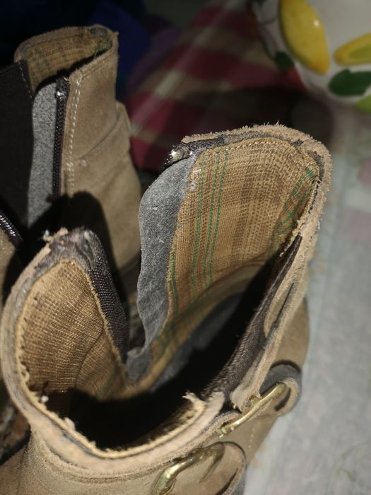 Botas forradas em pele