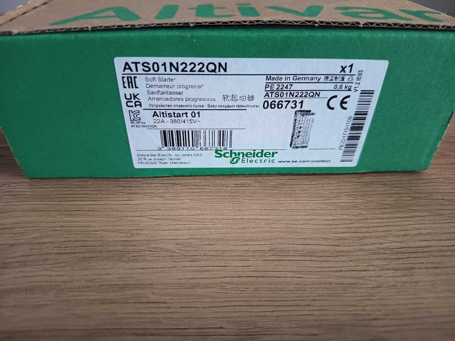 Softstart Schneider ATS01N222QN 11kW 22A