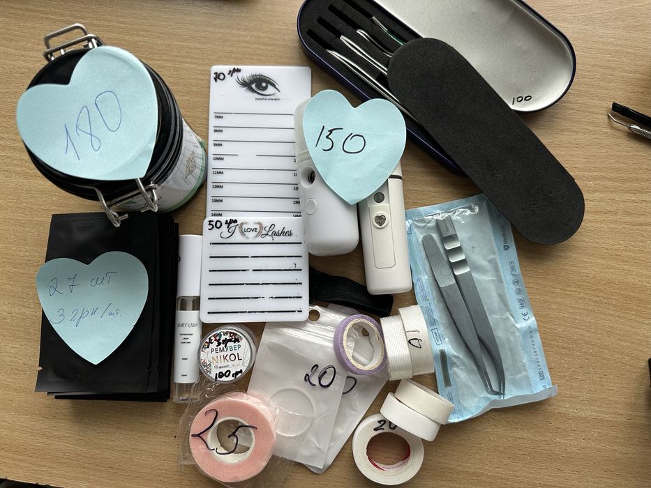 Матеріали для майстра з нарощування вій / стартовий набір