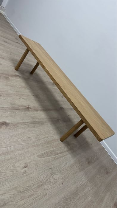 Dębowa ławka japandi drewniana boho loft