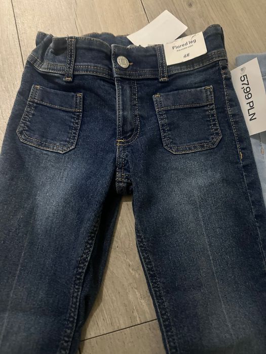 2x Nowe jeansy H&M 122 cm