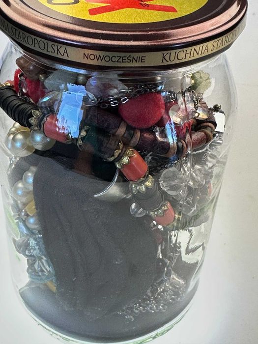 Słoik z biżuterią naszyjniki,zegarek mystery box tik tok 4