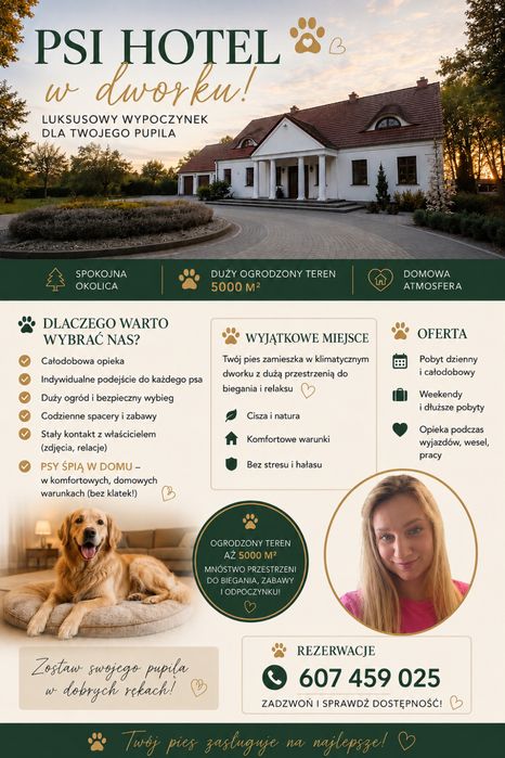 Hotel dla psów  w Dworku