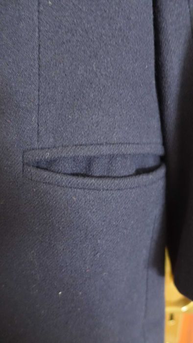 Casaco de Lã - Cor Azul Escuro - Tamanho M