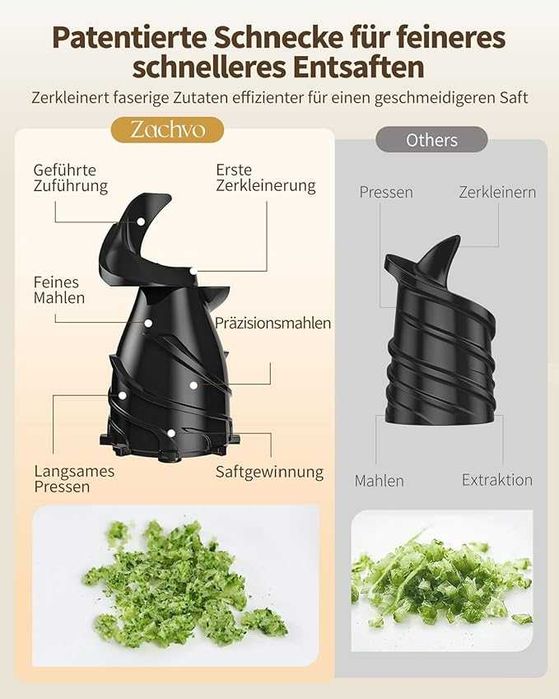 Шнекова соковижималка Zachvo MP-802M