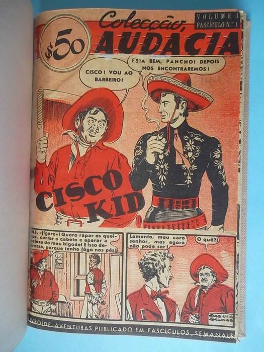 "Audácia" (1954) - As 4 primeiras séries (128 revistas), encadernadas.