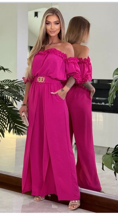 Elegancki Kombinezon damski,zwiewny, komunia, chrzciny,impreza, wesele