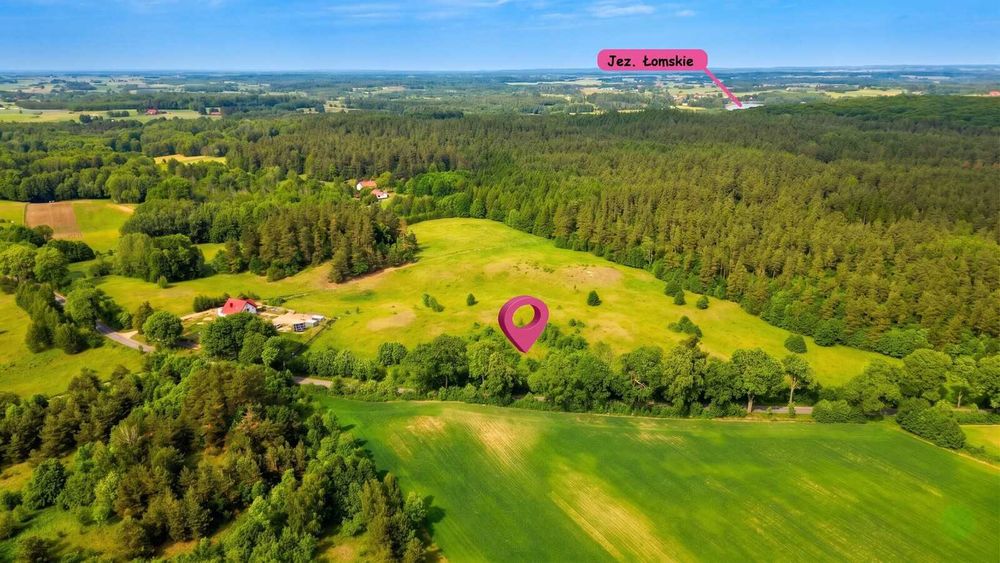 Działka 3026 m² Pupki – blisko lasu