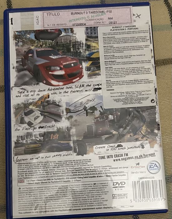 Jogo Burnout 3 PS2
