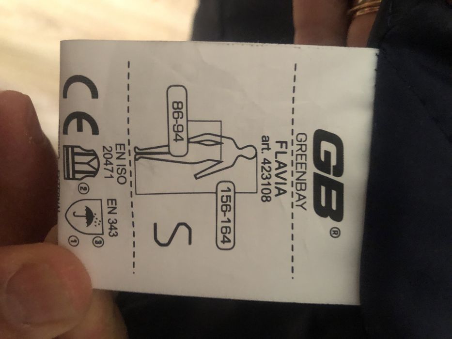 Casaco inverno Gore-Tex GB TEX impermeável