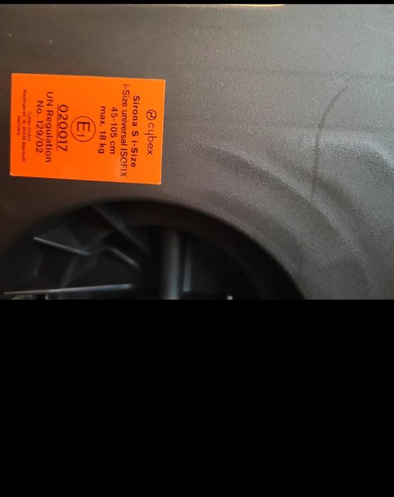 Cadeira Auto Sirona S Size Black