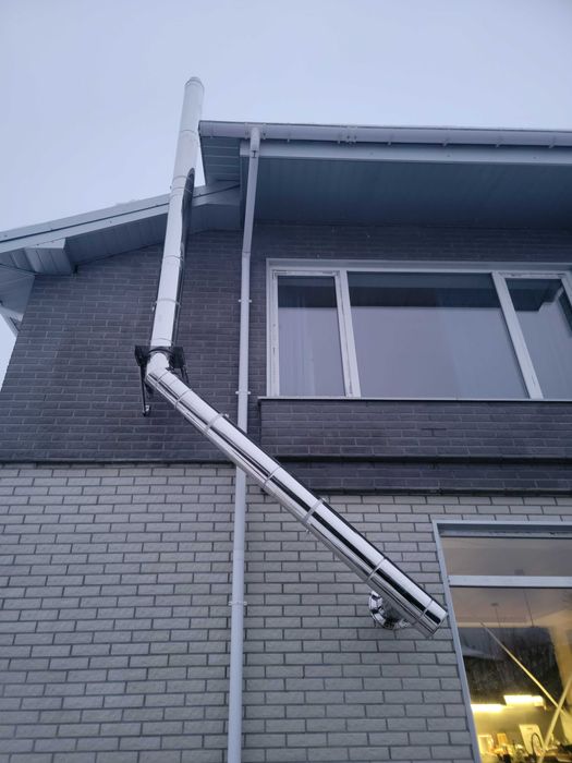 Монтаж Димохода Каміна.Установка і Гільзовка Димоходов Київ і обл.