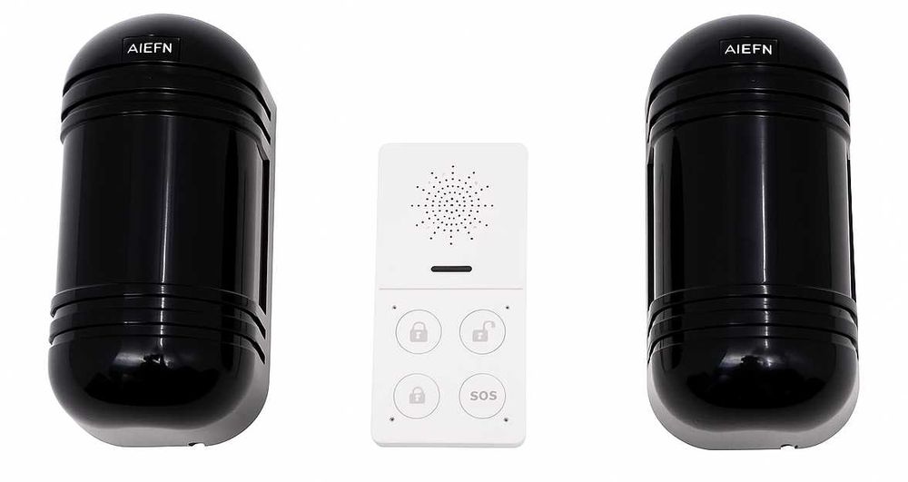 Вуличний датчик руху Бездротова GSM SMS Сигналізація Охорони периметра