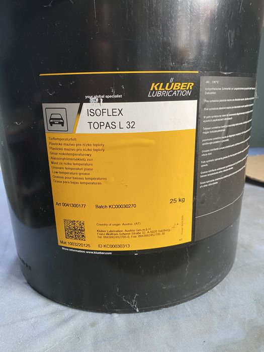 Smar Kluber Lubrication ISOFLEX TOPAS L32
