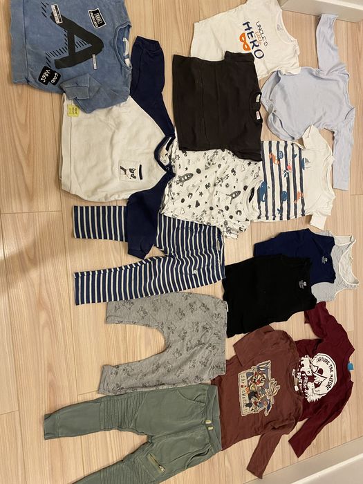 Paka ubrań dla chlopca r.86-92 zara / hm 20szt.