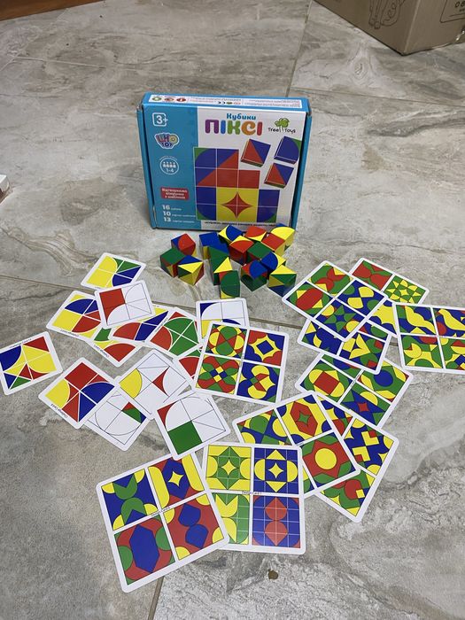 развивающая игра Кубики Пикси, кубики піксі