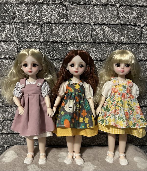 Дуже гарні шарнірні БЖД лялечки 30 см з 3Д очіма