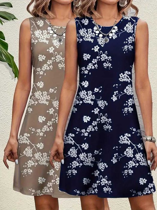 Vestidos, conjuntos (top/calção). Modelos e tamanhos diversos. Novos.