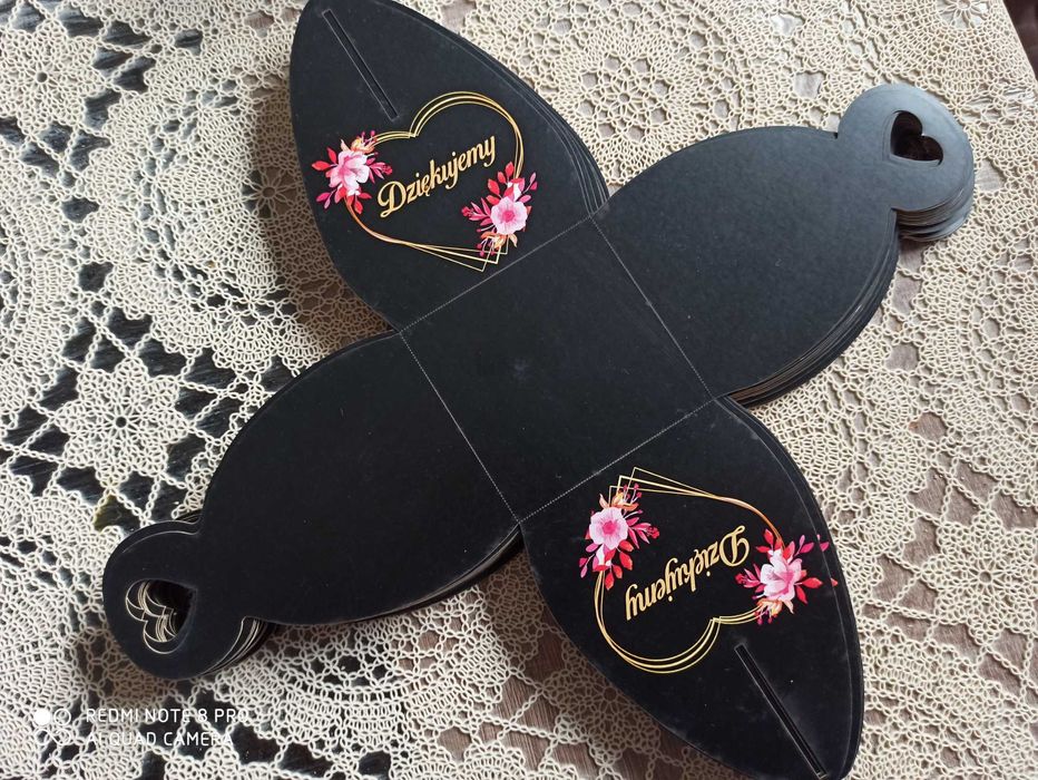 Ślub Pudełko podziękowanie dla gości