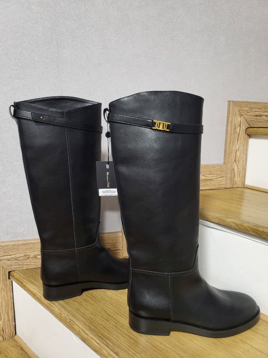 Сапоги massimo Dutti шкіра 26 см