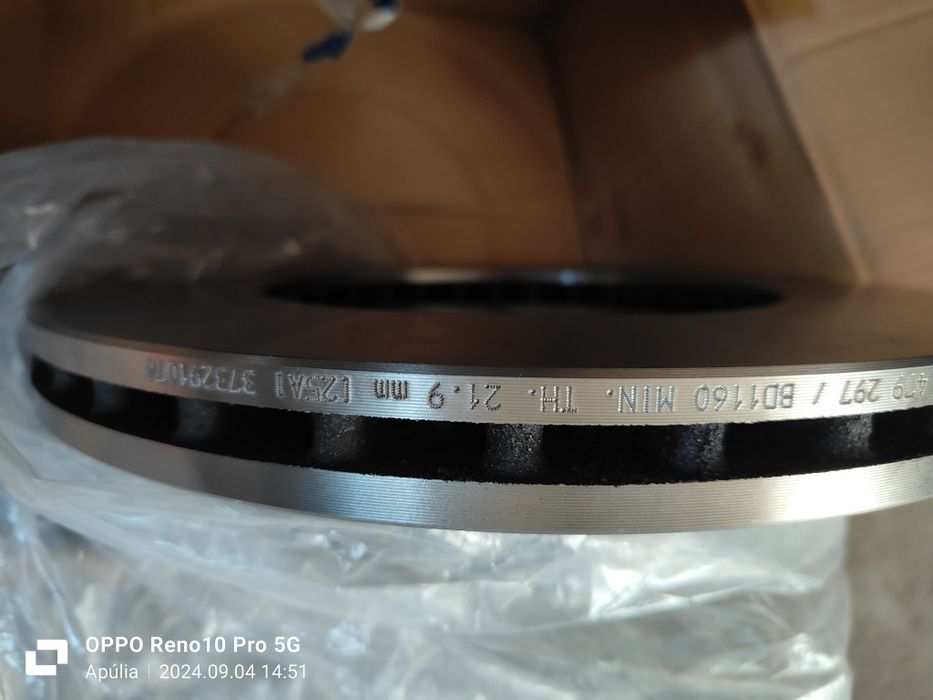 4 discos de travão ventilados F.Ducato 2010