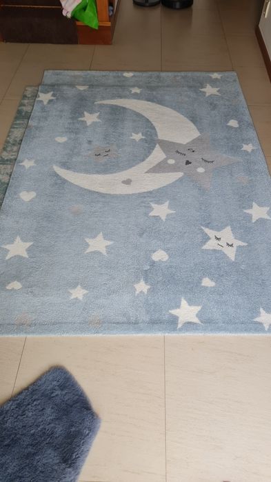 Carpete criança azul claro
