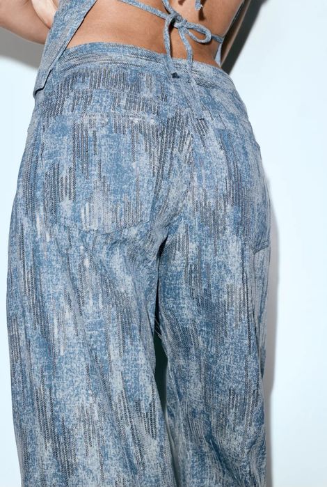Dżinsy Pull&Bear z drobnymi cekinami. Nowe, wyprzedane, a 50 zł TANIEJ
