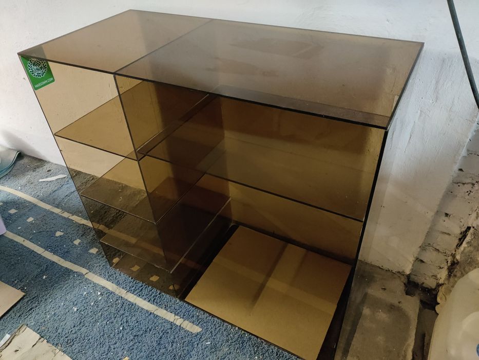 Regał szafka RTV szklana