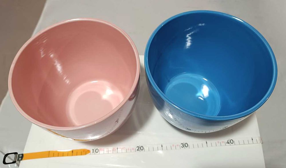 2 Vasos Redondos (1 Azul e 1 Rosa) para Jardim/Decoração