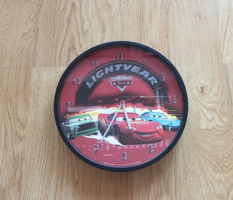 Zegar ścienny The Cars / Auta Zygzak McQueen