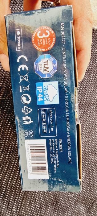 Tira Leds 3m Solar NOVO