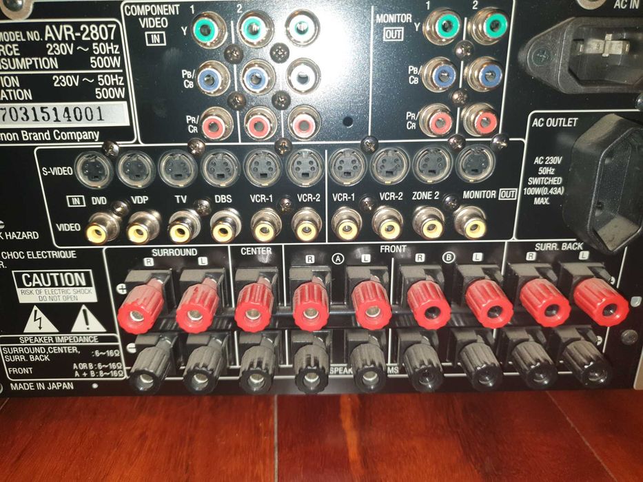 Японський AV-Ресивер / Підсилювач / Усилитель Денон Denon AVR-2807 (7.1, 500W) + Оригінальний пульт, всі кабелі та доки, Стан ідеал - Торг!