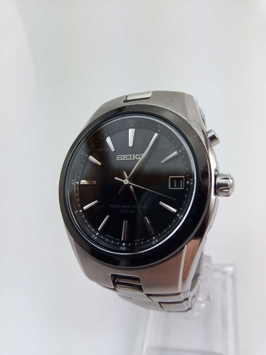 Часы мужские Seiko Solar SBTM085 титан радиоконтроль сапфир Japan made