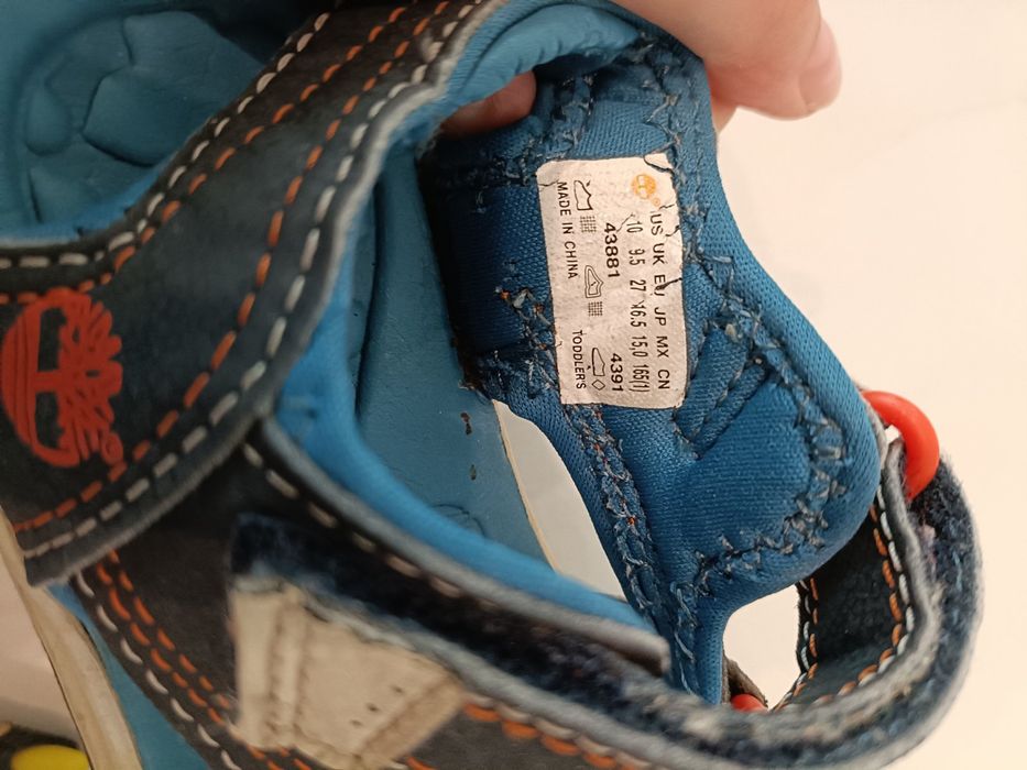 Босоніжки для хлопчика,27 розмір, сандалі фірмові, брендові Timberland