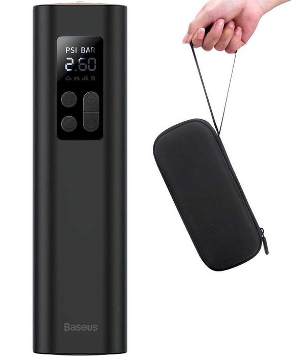 Автомобильный насос компрессор Baseus Super Mini Inflator Pump + кейс