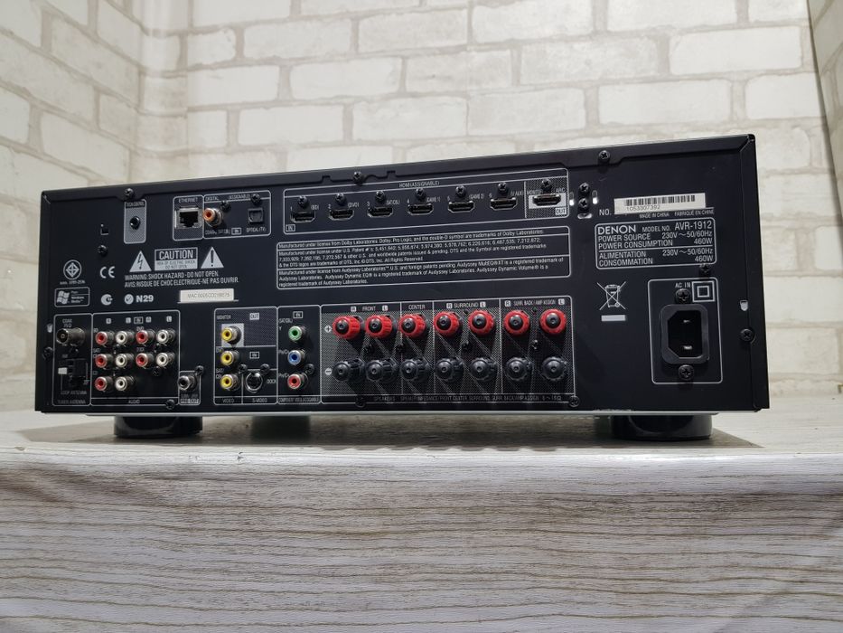 7.1 AV ресивер DENON AVR-1912+1,*7x125 Вт, HDMI, USB, 3D,б/у з