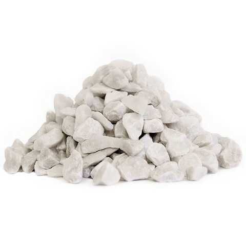 Biały Grys ozdobny do ogrodu Bianco Carrara TONA luzem- różne rozmiary