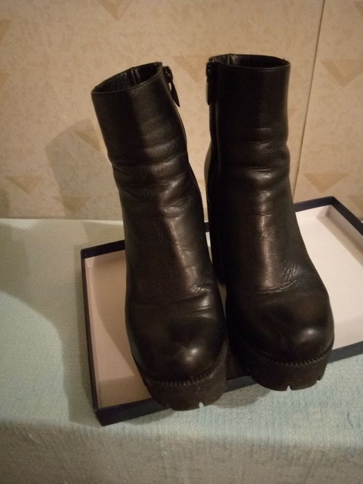 Сапожки зимні,шкіряні
