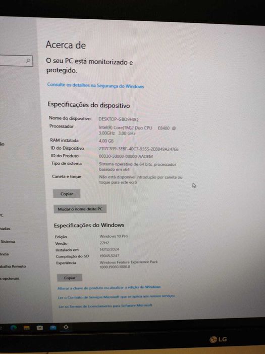 Desktop Pentium Core 2 Duo 4GB/120GB SSD