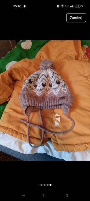 Kurtka zimowa dla chłopca plus czapka