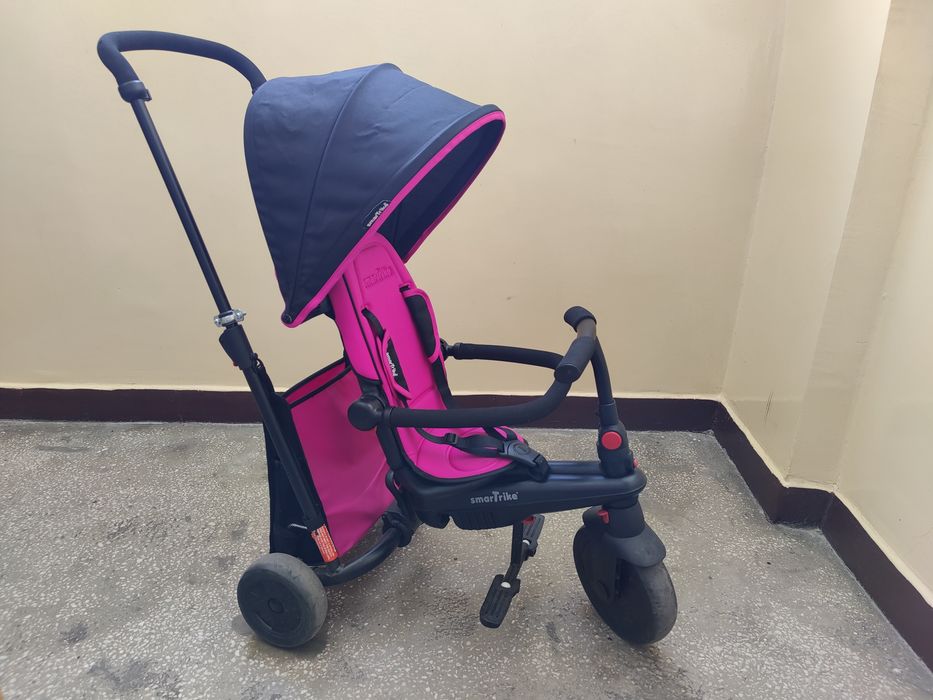 Rowerek trójkołowy Smart Trike różowy 7w1 od 9msc do 3lat do 17kg