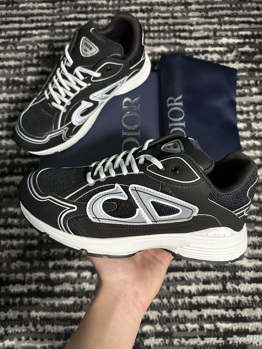 Кросівки Dior B30 black/white, reflective