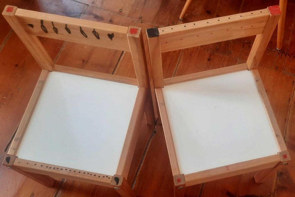 Par de cadeiras criança Ikea
