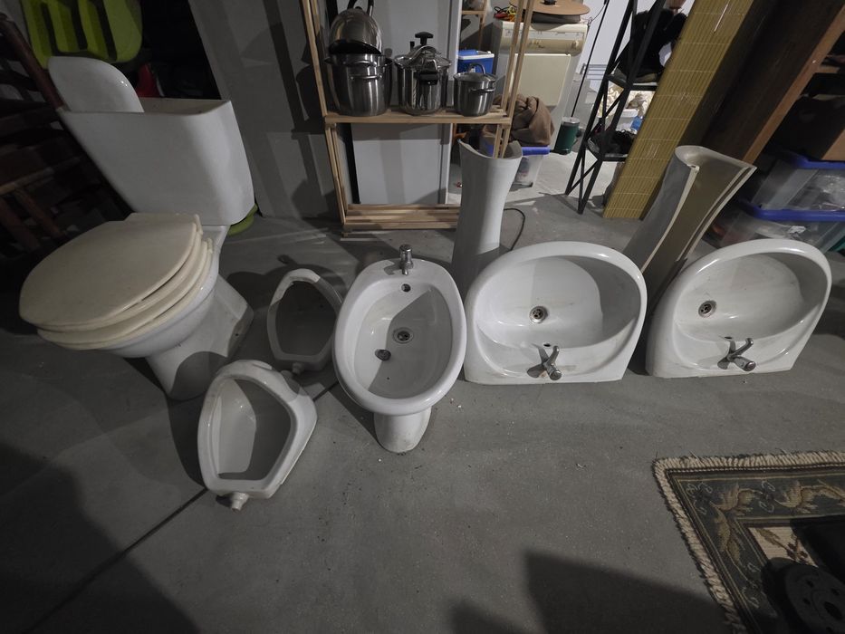 Conjunto Loiça Casa de Banho Valadares  Sanita, Lavatórios, Bidé,urino